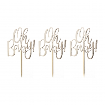 Cupcake Topper - Oh Baby